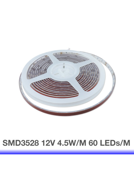 Tira LED SMD3528 IP67, 12V 4.5W/m, 60 LED/m, 5m