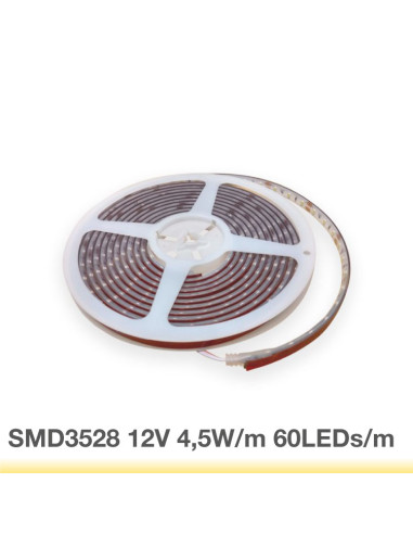 Tira LED SMD3528 IP67, 12V 4.5W/m, 60 LED/m, 5m