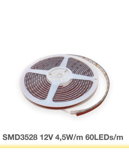 Tira LED SMD3528 IP67, 12V 4.5W/m, 60 LED/m, 5m