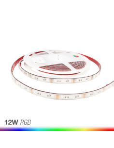 Tira LED SMD5050, IP68, 24V, 12W/M, RGB, 500 Lm/M, 60 LED/M, 5m