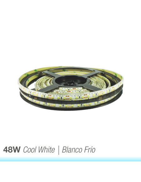 Tira LED SMD3528, IP68, 12V, 9W/M, 960 Lm/M, 120 LED/M, 5m