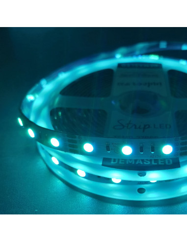 Tira LED SMD5050 24V 12W/m, RGB 720lm/m 60 LEDs/m, 5m