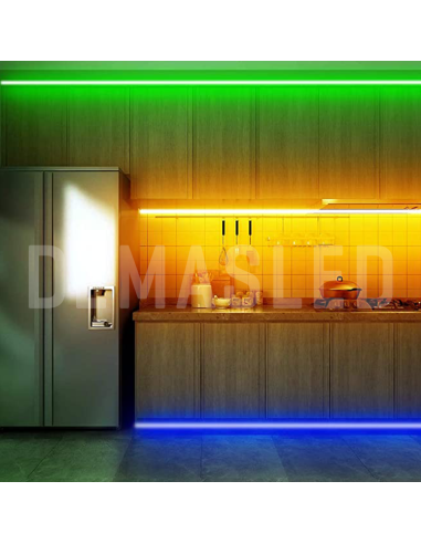 Tira LED SMD5050 24V 12W/m, RGB 720lm/m 60 LEDs/m, 5m
