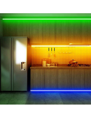 Tira LED SMD5050 24V 17W/M RGB Y Blanco 2500k 1400lm/M 96LED/M
