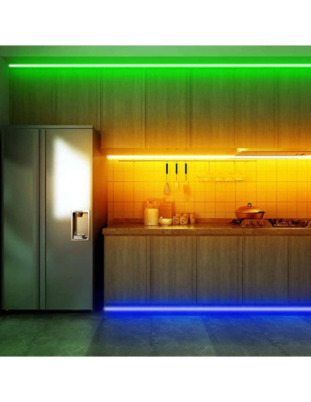 Tira LED SMD5050 24V 17W/M RGB Y Blanco 2500k 1400lm/M 96LED/M