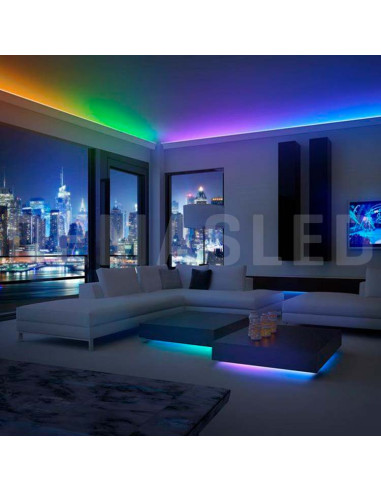 Tira LED SMD5050 24V 17W/M RGB Y Blanco 2500k 1400lm/M 96LED/M