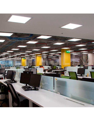 Panel LED Cuadrado, 40W 3800lm, 59.5x59.5cm de empotrar