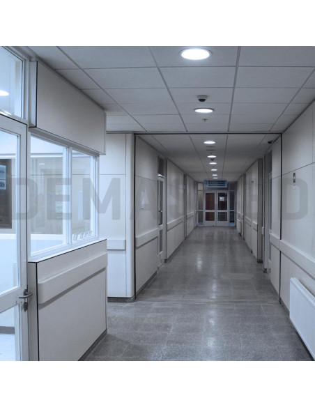 Panel LED redondo blanco de 22cm, 18W 1500lm, de empotrar