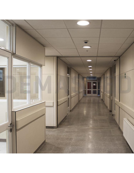 Panel LED redondo blanco de 22cm, 18W 1500lm, de empotrar