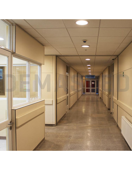 Panel LED redondo blanco de 22cm, 18W 1500lm, de empotrar