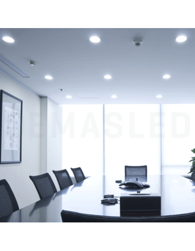 Panel LED redondo AJUSTABLE de 12cm, 12W 1020lm, Empotrar