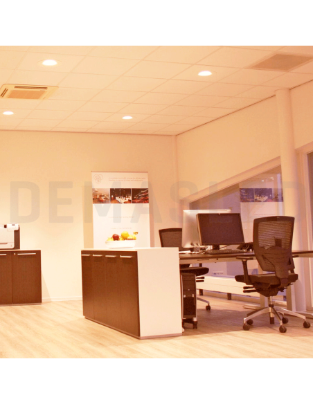 Panel LED redondo AJUSTABLE de 12cm, 12W 1020lm, Empotrar