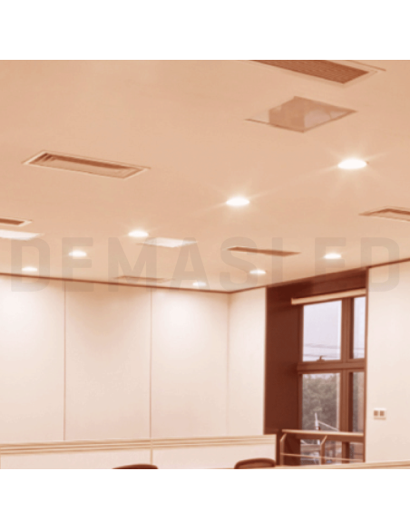 Panel LED redondo AJUSTABLE de 17cm, 18W 1620lm, Empotrar