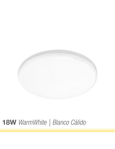 Panel LED redondo AJUSTABLE de 17cm, 18W 1620lm, Empotrar