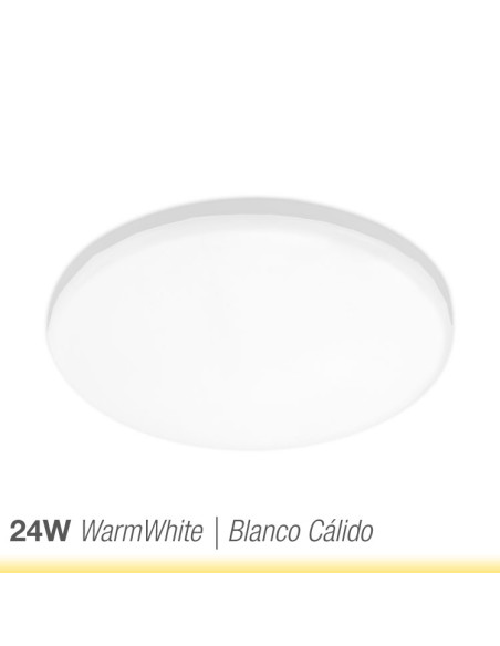 Panel LED redondo AJUSTABLE de 22cm 24W 2280lm, Empotrar