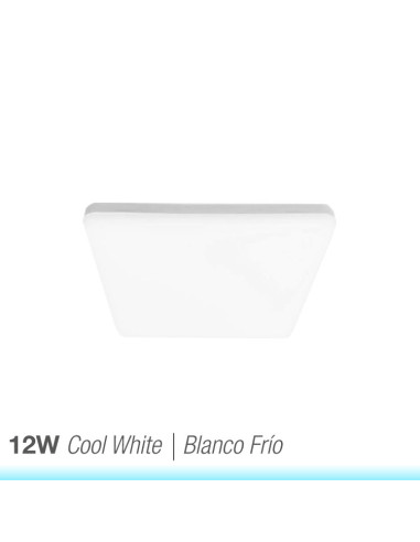 Panel LED cuadrado AJUSTABLE de 12x12cm 12W 1020lm, Empotrar