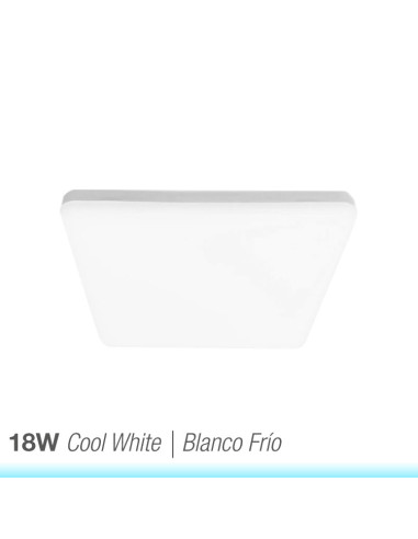 Panel LED cuadrado AJUSTABLE de 17x17cm 18W 1620lm, Empotrar