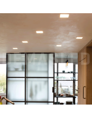 Panel LED cuadrado AJUSTABLE de 17x17cm 18W 1620lm, Empotrar