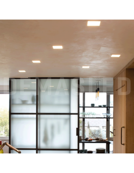 Panel LED cuadrado AJUSTABLE de 17x17cm 18W 1620lm, Empotrar
