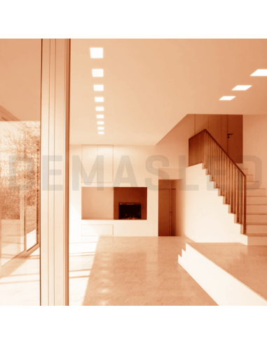 Panel LED cuadrado AJUSTABLE de 17x17cm 18W 1620lm, Empotrar
