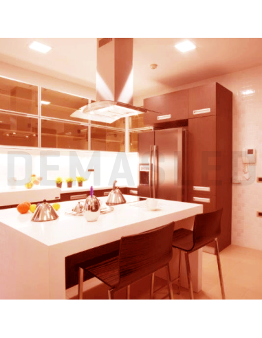 Panel LED cuadrado AJUSTABLE de 17x17cm 18W 1620lm, Empotrar