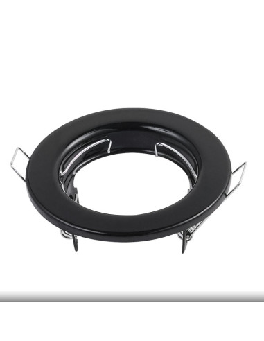 Aro Metálico Fijo 8cm Corte 4.8cm para lámpara GU10 y MR16