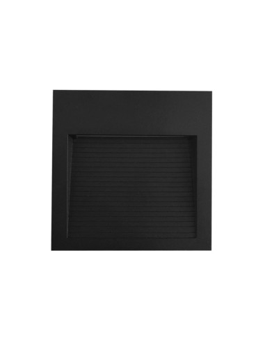 Aplique Exterior WALL SQUARE LED 6W Blanco Neutro 12x12cm 220-240V