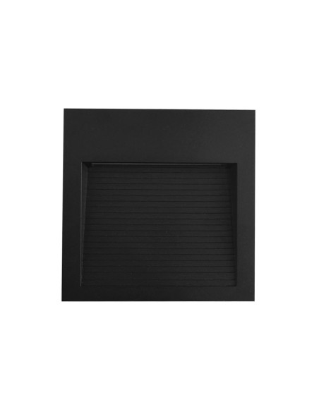 Aplique Exterior WALL SQUARE LED 6W Blanco Neutro 12x12cm 220-240V