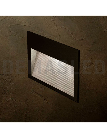 Aplique Exterior WALL SQUARE LED 6W Blanco Neutro 12x12cm 220-240V