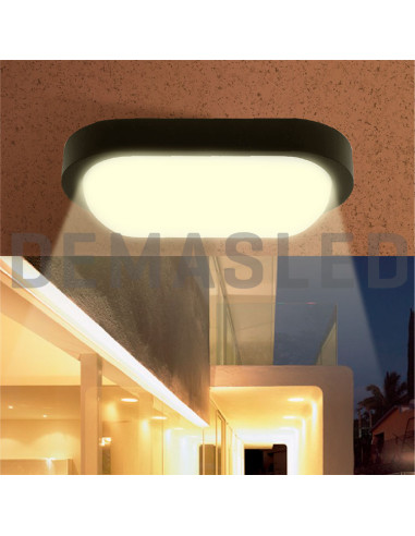 Aplique Exterior WALL OVAL LED 10W 800lm Blanco Neutro 85-265V