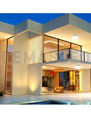 Aplique Exterior WALL ROUND LED 12W 1000lm Neutro 18cm 85-265V
