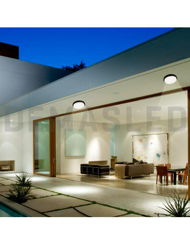 Aplique Exterior WALL ROUND LED 18W 1500lm Neutro 23.5cm 85-265V
