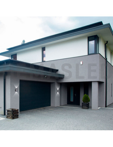 Aplique Exterior BIDIRECCIONAL para GU10, 10x9x15cm, 220-240V