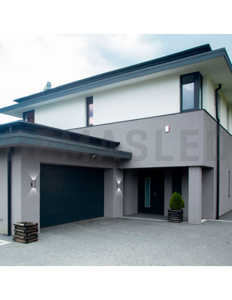 Aplique Exterior BIDIRECCIONAL para GU10, 10x9x15cm, 220-240V
