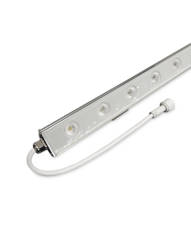Bañador LED 12W Blanco Frío 6000K 30° 12 LEDs de 1W 60cm (IP67)