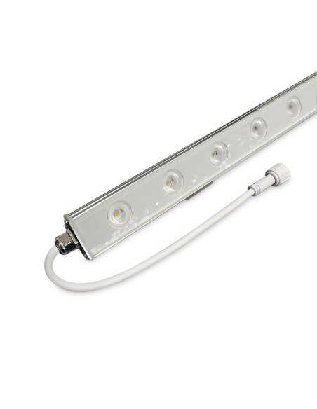 Bañador LED 12W Blanco Frío 6000K 30° 12 LEDs de 1W 60cm (IP67)