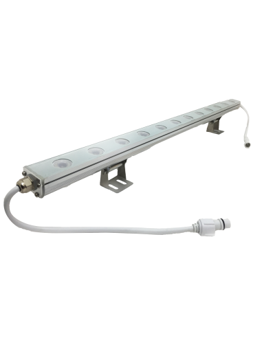 Bañador LED 12W Blanco Frío 6000K 30° 12 LEDs de 1W 60cm (IP67)
