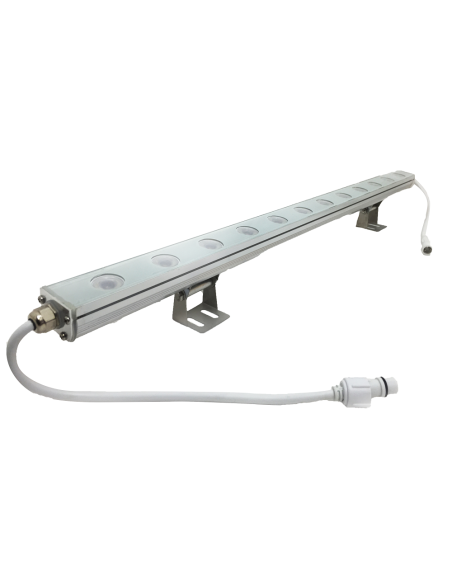 Bañador LED 12W Blanco Frío 6000K 30° 12 LEDs de 1W 60cm (IP67)