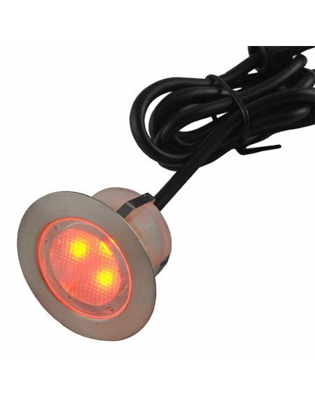 Luminaria empotrada en piso IP67, 12V 1W, RGB