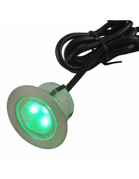 Luminaria empotrada en piso IP67, 12V 1W, RGB
