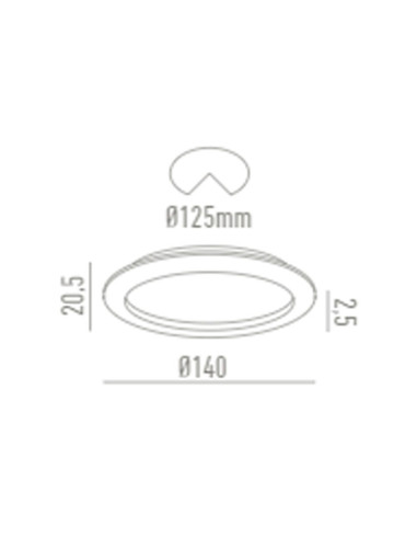 Downlight IP54 11W LC1427