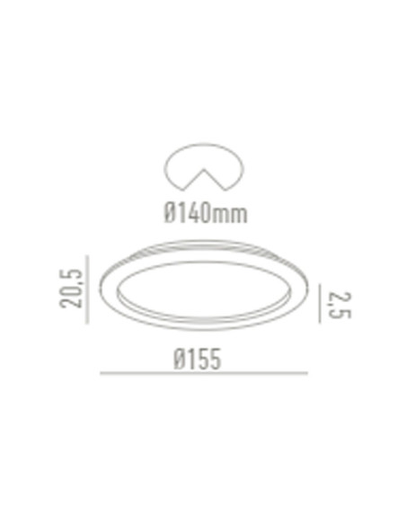 Downlight IP54 15W LC1427