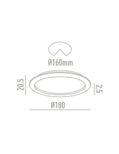 Downlight IP54 18W LC1427