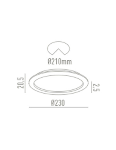 Downlight IP54 23W LC1427