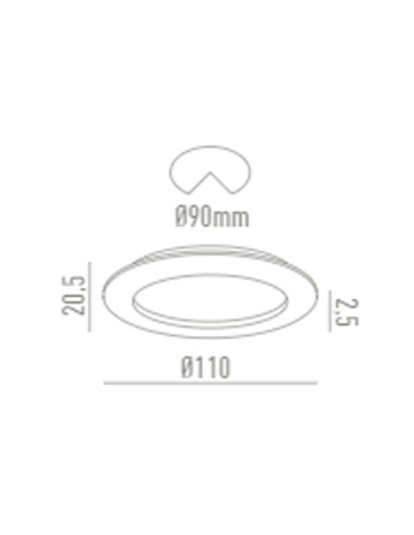 Downlight IP54 9W LC1427