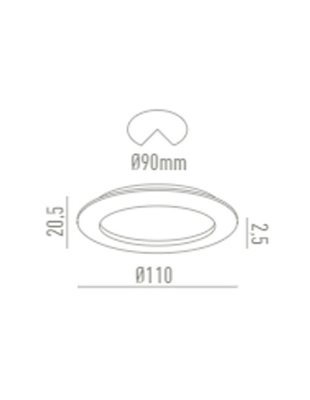 Downlight IP54 9W LC1427