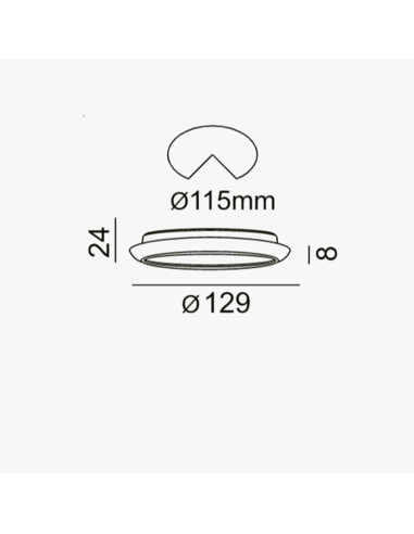 Downlight 11W 4000K LC1483r
