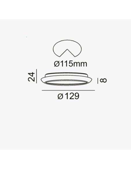 Downlight 11W 4000K LC1483r
