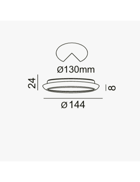 Downlight 15W 4000K LC1483r