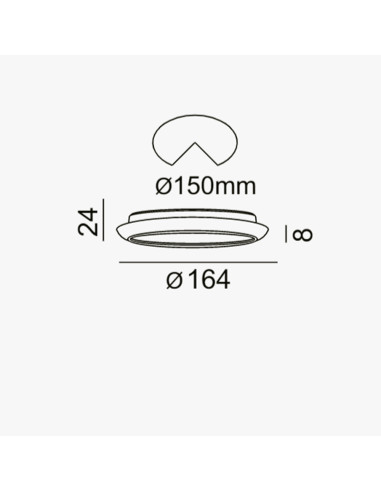 Downlight 18W 4000K LC1483r